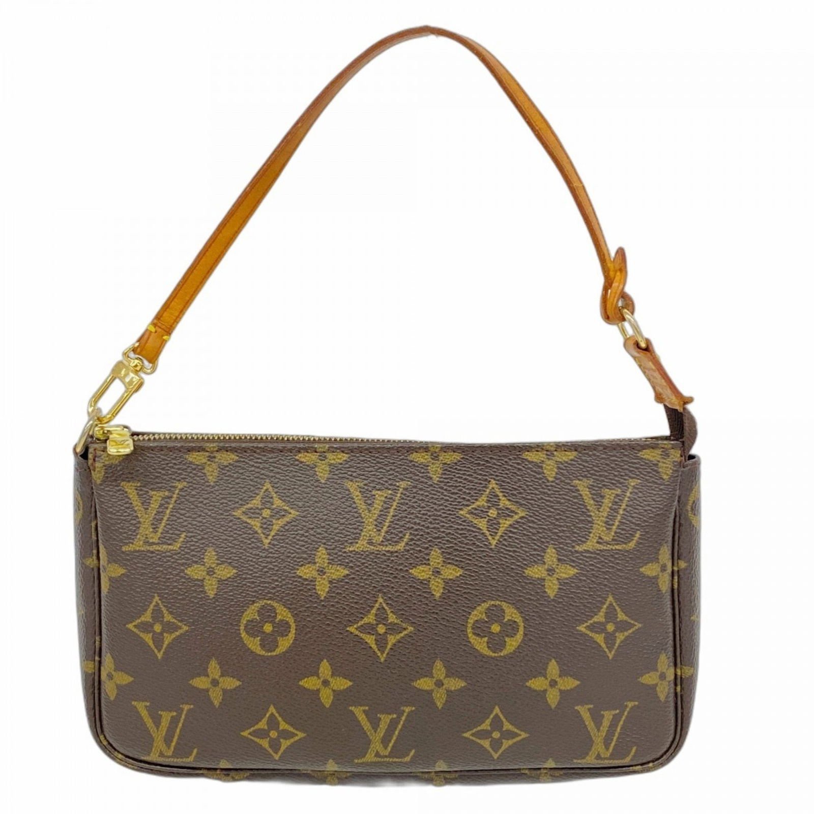 Pochette Accessoire Canvas Bag by Louis Vuitton Brown France: Pochette Accessoire Canvas Bag by Louis Vuitton Brown France The Louis Vuitton Pochette Accessoire is a women's accessory crafted from brown canvas. This piece features a compact design and is made in