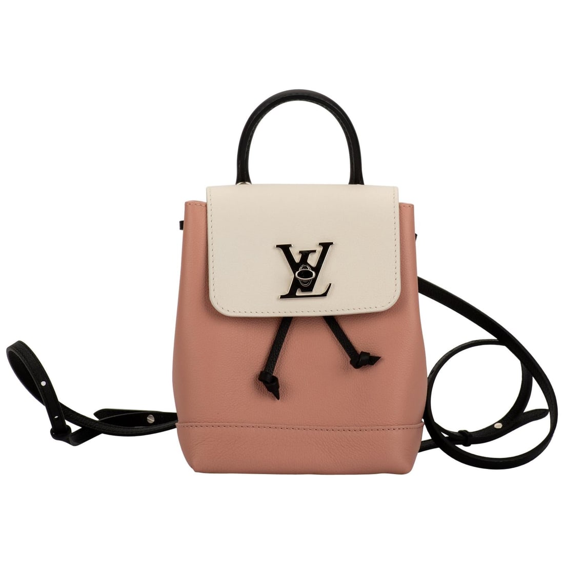Louis Vuitton Limited Edition Tricolor Lockme Mini Backpack: Louis Vuitton Limited Edition Tricolor Lockme Mini Backpack Introducing the limited edition Louis Vuitton Tricolor Lockme Backpack, a stylish accessory that combines functionality with designer flair.