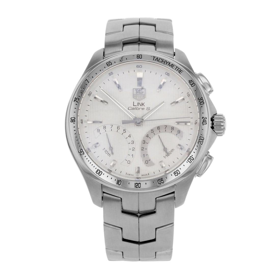 TAG Heuer Link Chronograph Silver Dial Quartz Mens Watch CAT7011.BA0952: TAG Heuer Link Chronograph Silver Dial Quartz Mens Watch CAT7011.BA0952 Discover the TAG Heuer Link Chronograph, a sophisticated sports wristwatch designed for men. Featuring a striking silver dial an