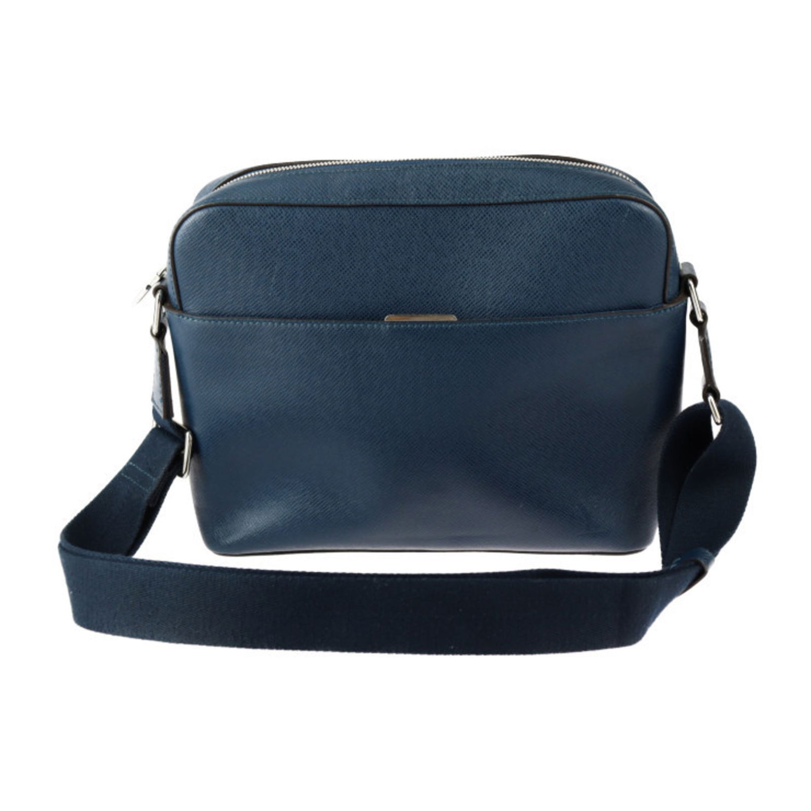 Navy Leather Anton Bag by Louis Vuitton for Unisex: Navy Leather Anton Bag by Louis Vuitton for Unisex The Louis Vuitton Anton is a navy leather bag designed for unisex use. It features a spacious interior with minor signs of wear, including light scra