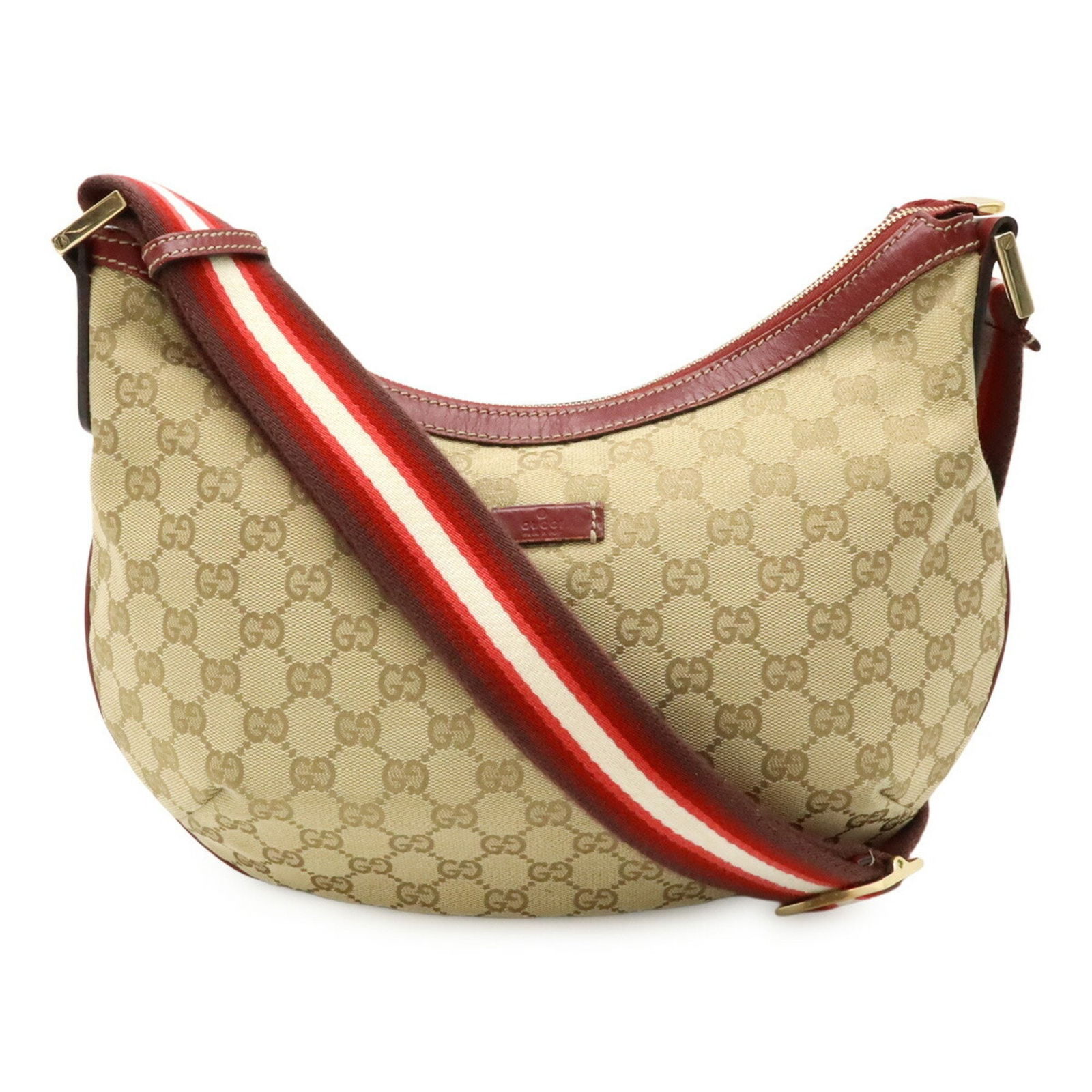 Gucci Beige GG Canvas and Leather Shoulder Bag Italy: Gucci Beige GG Canvas and Leather Shoulder Bag Italy This Gucci GG Canvas handbag features a beige canvas exterior with leather accents, designed for women. The bag is crafted in Italy and offers a sp