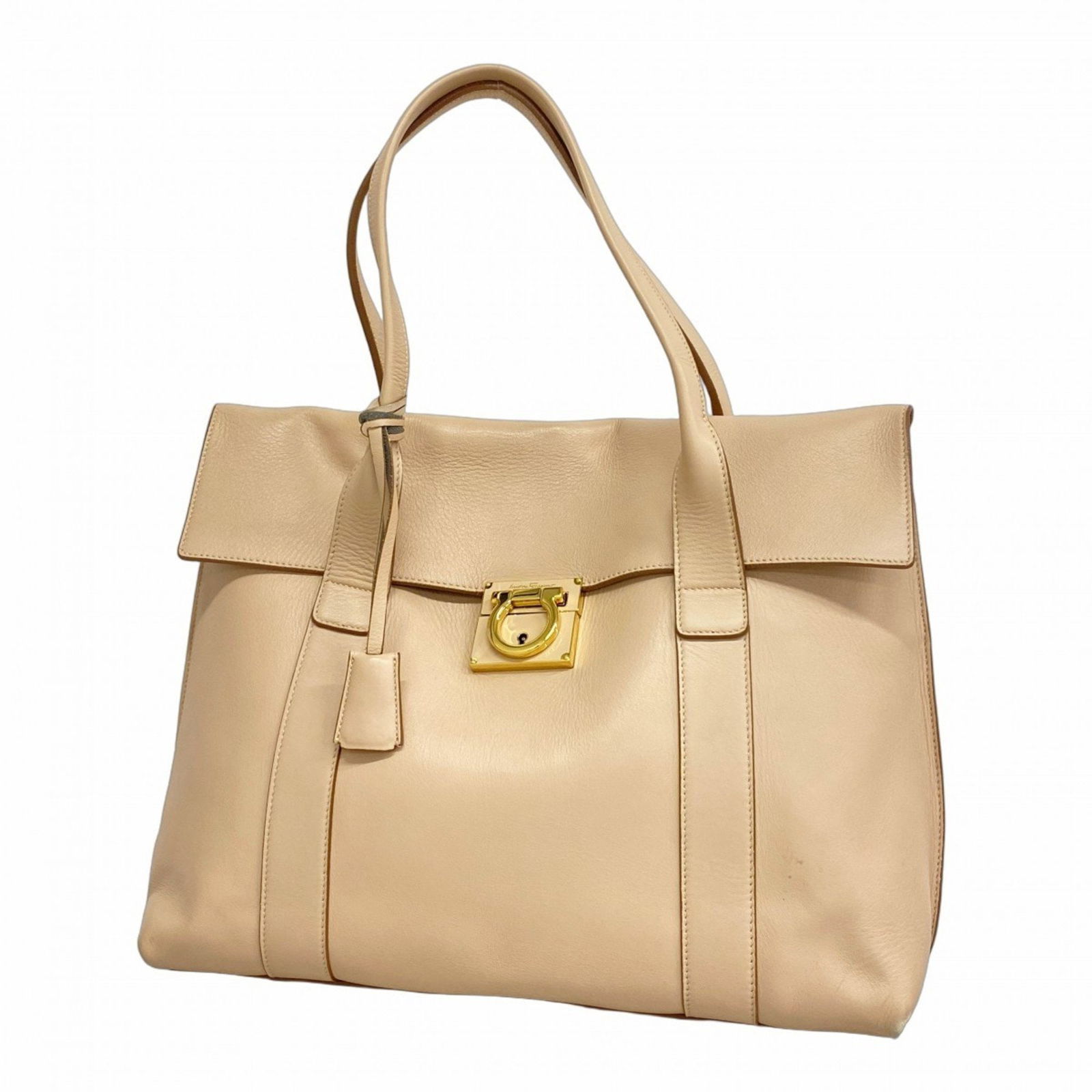 Pink Leather Sookie Tote by Salvatore Ferragamo Italy (1 of 1)