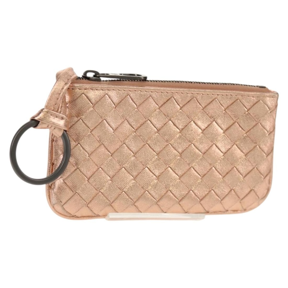 Bottega Veneta Intrecciato Pink Leather Coin Purse Auth BA8939V: Bottega Veneta Intrecciato Pink Leather Coin Purse Auth BA8939V This Bottega Veneta Intrecciato Coin Purse is a stylish accessory crafted from high-quality pink leather, showcasing the brand's signatu