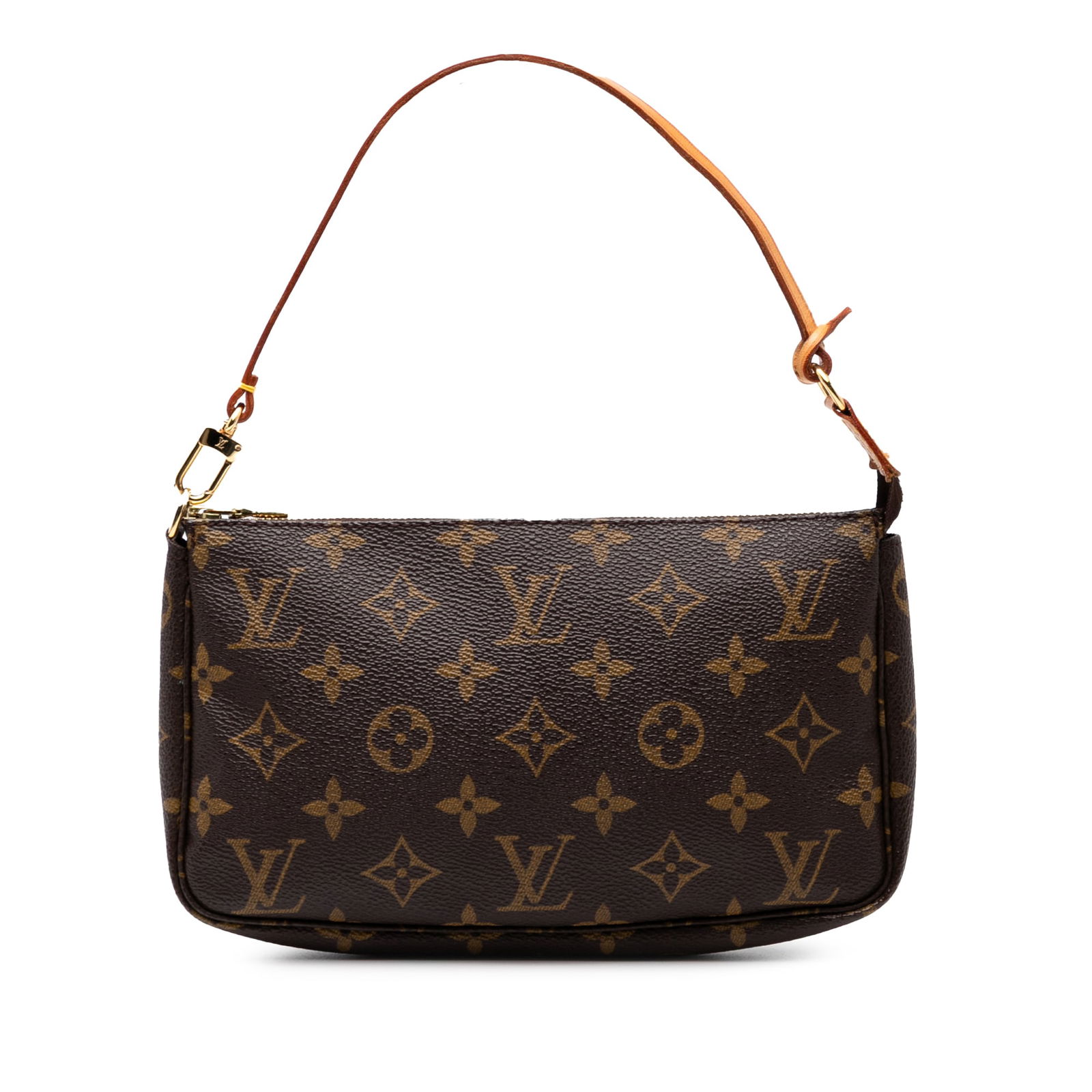 Louis Vuitton Monogram Pochette Accessoires with Repainted Handle: Louis Vuitton Monogram Pochette Accessoires with Repainted Handle The Louis Vuitton Monogram Pochette Accessoires is a stylish and versatile bag crafted from signature monogram canvas. It features a f