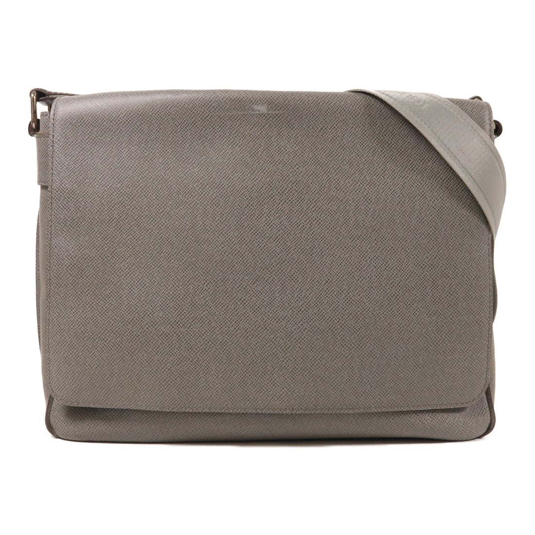 LOUIS VUITTON Roman MM Shoulder Bag Taiga Grey Leather: LOUIS VUITTON Roman MM Shoulder Bag Taiga Grey Leather The LOUIS VUITTON LV SHW Roman MM Shoulder Bag is a stylish and sophisticated accessory crafted from premium leather. This elegant shoulder bag f