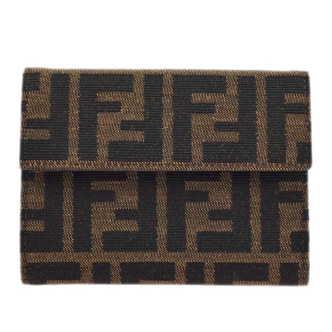 Fendi Brown Zucca Vintage Folding Wallet Canvas 2270-8M0001-028: Fendi Brown Zucca Vintage Folding Wallet Canvas 2270-8M0001-028 This vintage Fendi wallet purse showcases the iconic Zucca pattern in a rich brown hue. Crafted from durable canvas, this folding wallet