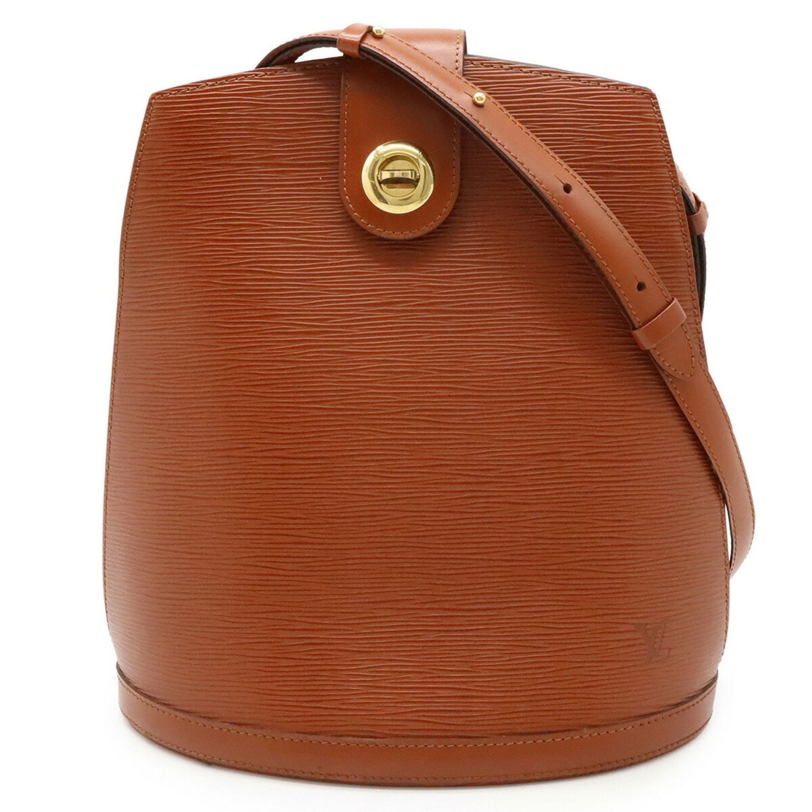 Brown Leather Cluny Handbag by Louis Vuitton France: Brown Leather Cluny Handbag by Louis Vuitton France This Louis Vuitton Cluny handbag features a classic brown leather design. It is crafted for women and showcases a spacious interior. The exterior sh