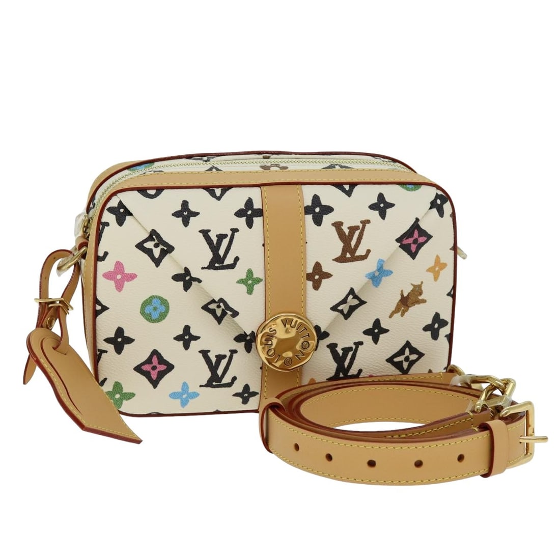 LOUIS VUITTON Craggy Envelope Messenger Bag M25408 Multicolor Canvas: LOUIS VUITTON Craggy Envelope Messenger Bag M25408 Multicolor Canvas This exquisite LOUIS VUITTON Craggy Envelope Messenger is a perfect blend of style and functionality. Crafted in France, this shoul
