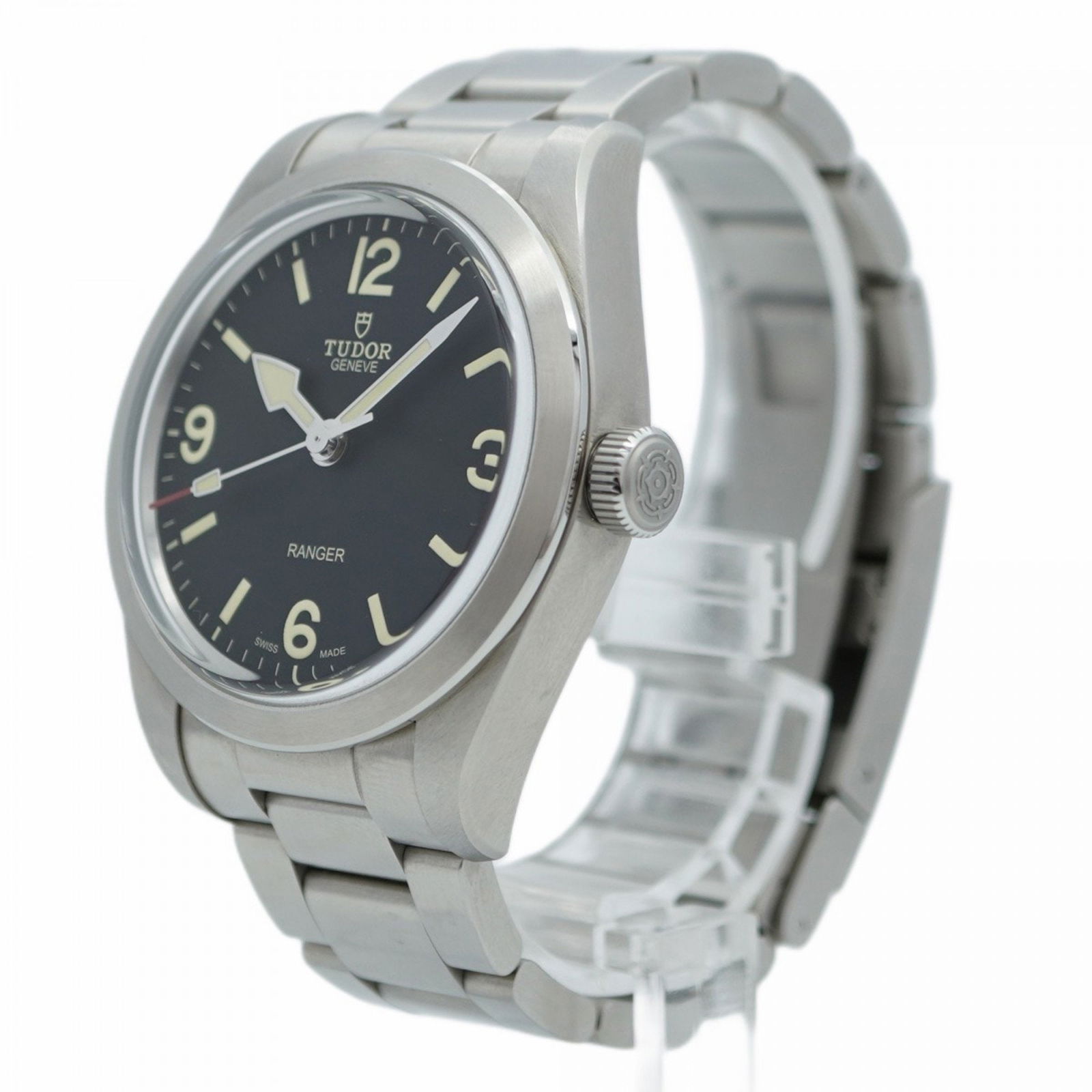 Tudor Ranger Steel Men's Watch Black Dial 39mm Switzerland (1 of 1)