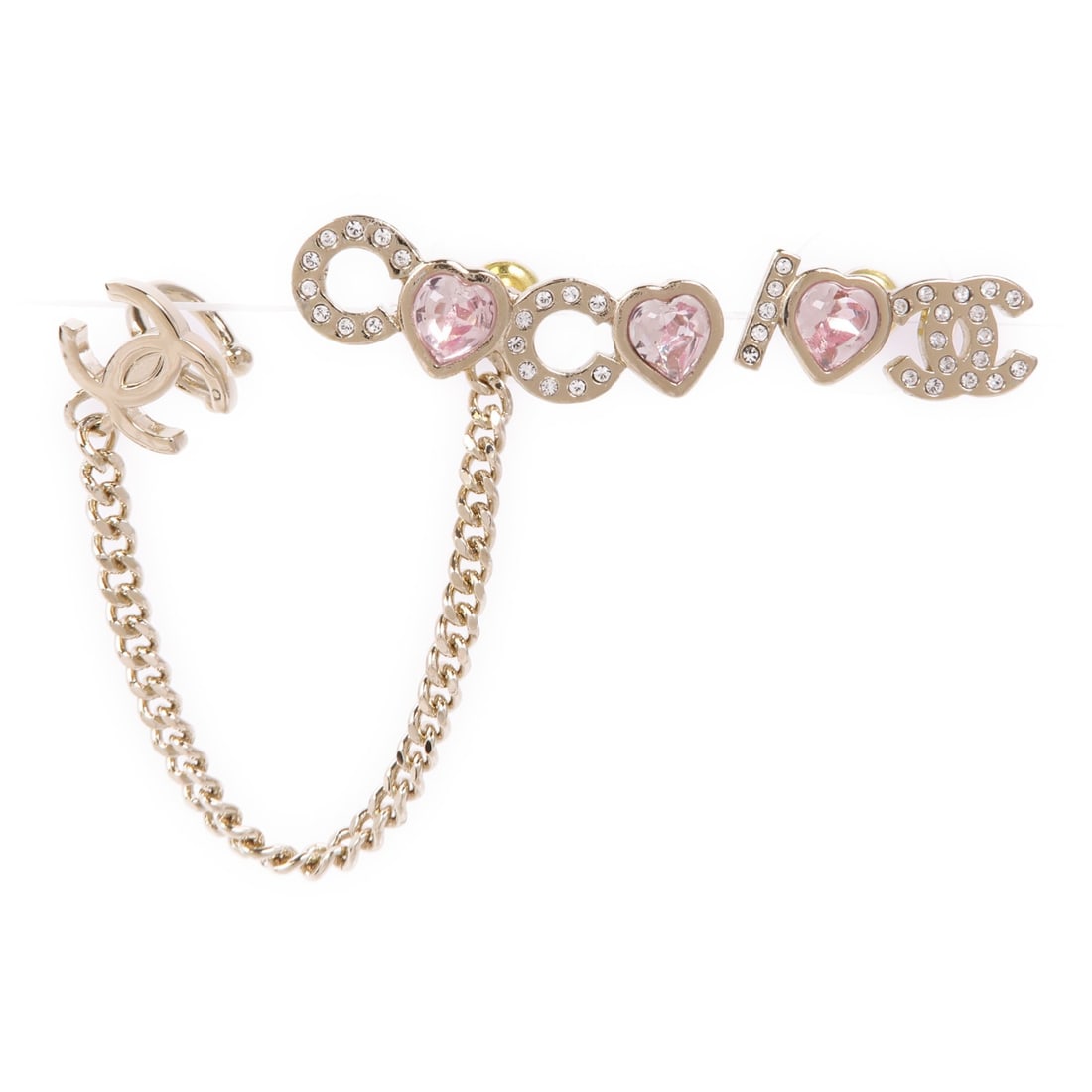 CHANEL Pink CC Pierced Earrings Elegant Accessory: CHANEL Pink CC Pierced Earrings Elegant Accessory Elevate your accessory collection with these exquisite CHANEL CC Earrings. Designed as pierced earrings, these stunning pieces feature a lovely pink c