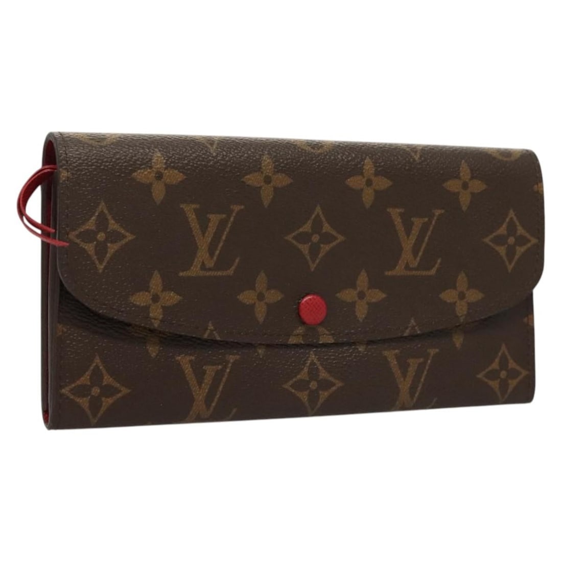 LOUIS VUITTON Monogram Portefeuille Emilie Long Wallet Red M60697 Authentic (1 of 18)