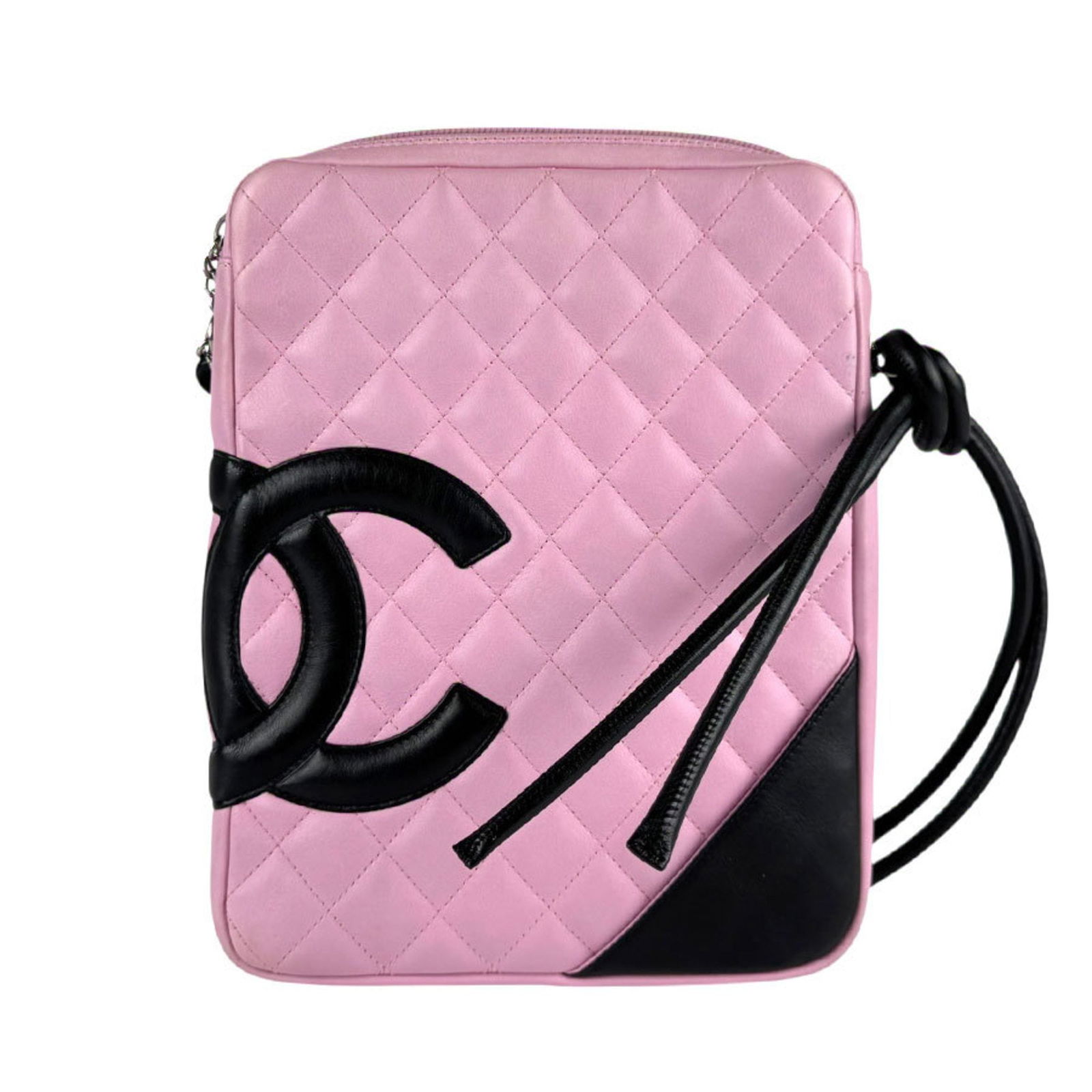 Chanel Cambon Line Pink Leather Handbag 25cm x 18cm x 3cm: Chanel Cambon Line Pink Leather Handbag 25cm x 18cm x 3cm This Chanel Cambon line bag features a pink leather exterior and is designed for women. It is crafted in Italy and showcases the signature sty