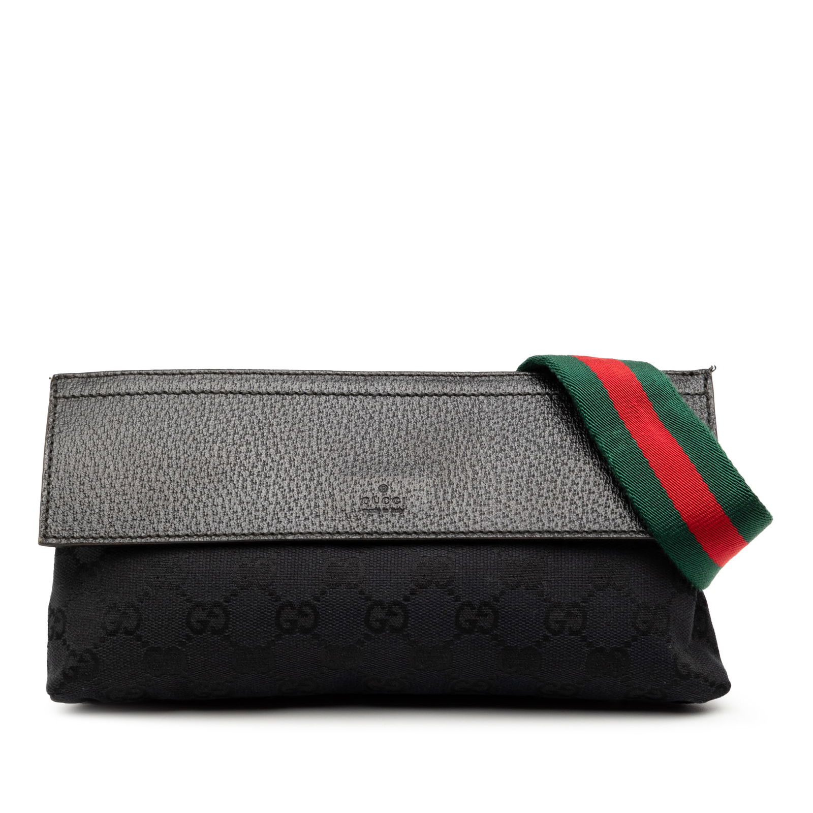 GG Canvas Web Crossbody Bag by Gucci in Black Fabric: GG Canvas Web Crossbody Bag by Gucci in Black Fabric This Gucci GG Canvas Web Crossbody bag features a black fabric body with signature GG canvas styling, an adjustable flat strap, a top zip closure,