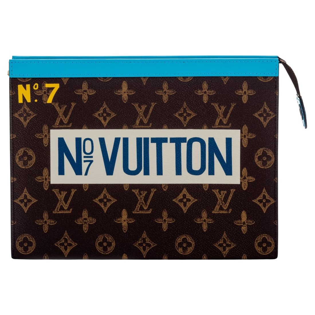 Louis Vuitton Pochette No7 Tribute to Virgil Abloh Limited Edition: Louis Vuitton Pochette No7 Tribute to Virgil Abloh Limited Edition The Louis Vuitton Pochette "No7" is a tribute to the late designer Virgil Abloh and part of a limited capsule collection. This stylis