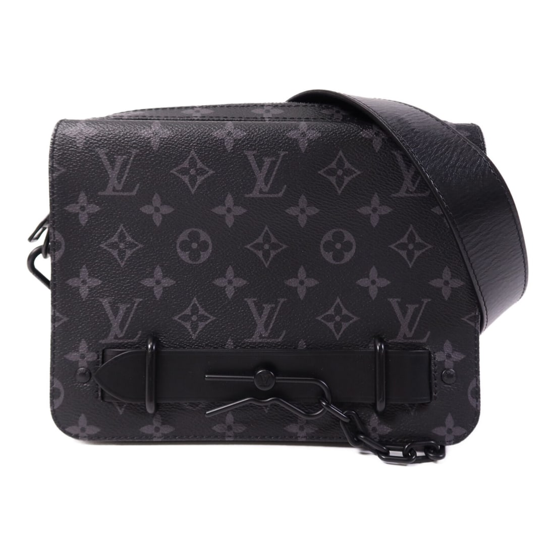 Louis Vuitton Steamer Messenger Monogram Eclipse Black Shoulder Bag M45585 (1 of 13)