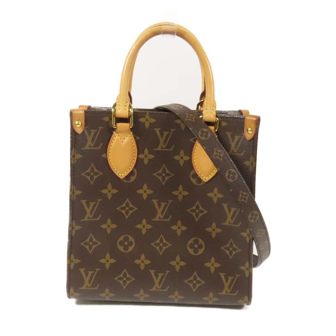 LOUIS VUITTON Sac Plat BB 2 Way Shoulder Handbag M45847 Monogram Brown (1 of 15)