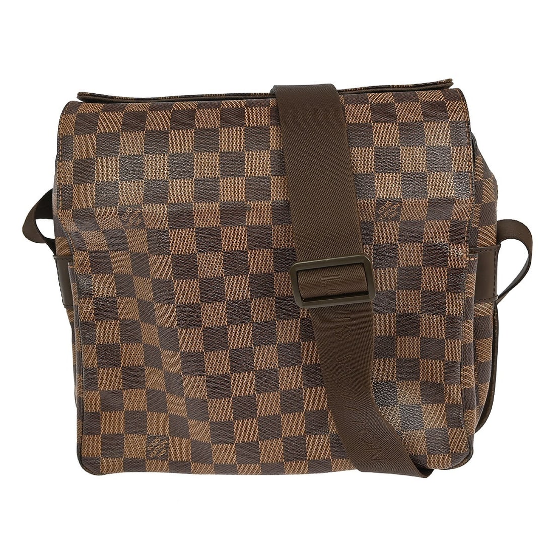 Louis Vuitton Damier Naviglio Canvas Shoulder Bag N45255 Brown Vintage: Louis Vuitton Damier Naviglio Canvas Shoulder Bag N45255 Brown Vintage This vintage Louis Vuitton Damier Naviglio shoulder bag is a stylish accessory crafted from durable canvas. Featuring a classic c