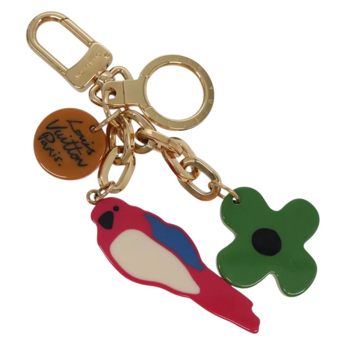 Louis Vuitton M66266 Pink Plastic Jungle Key Holder Auth: Louis Vuitton M66266 Pink Plastic Jungle Key Holder Auth This stylish Louis Vuitton Porte Cles Jungle Key Holder combines practicality with a chic aesthetic. Crafted from durable pink plastic, this ke