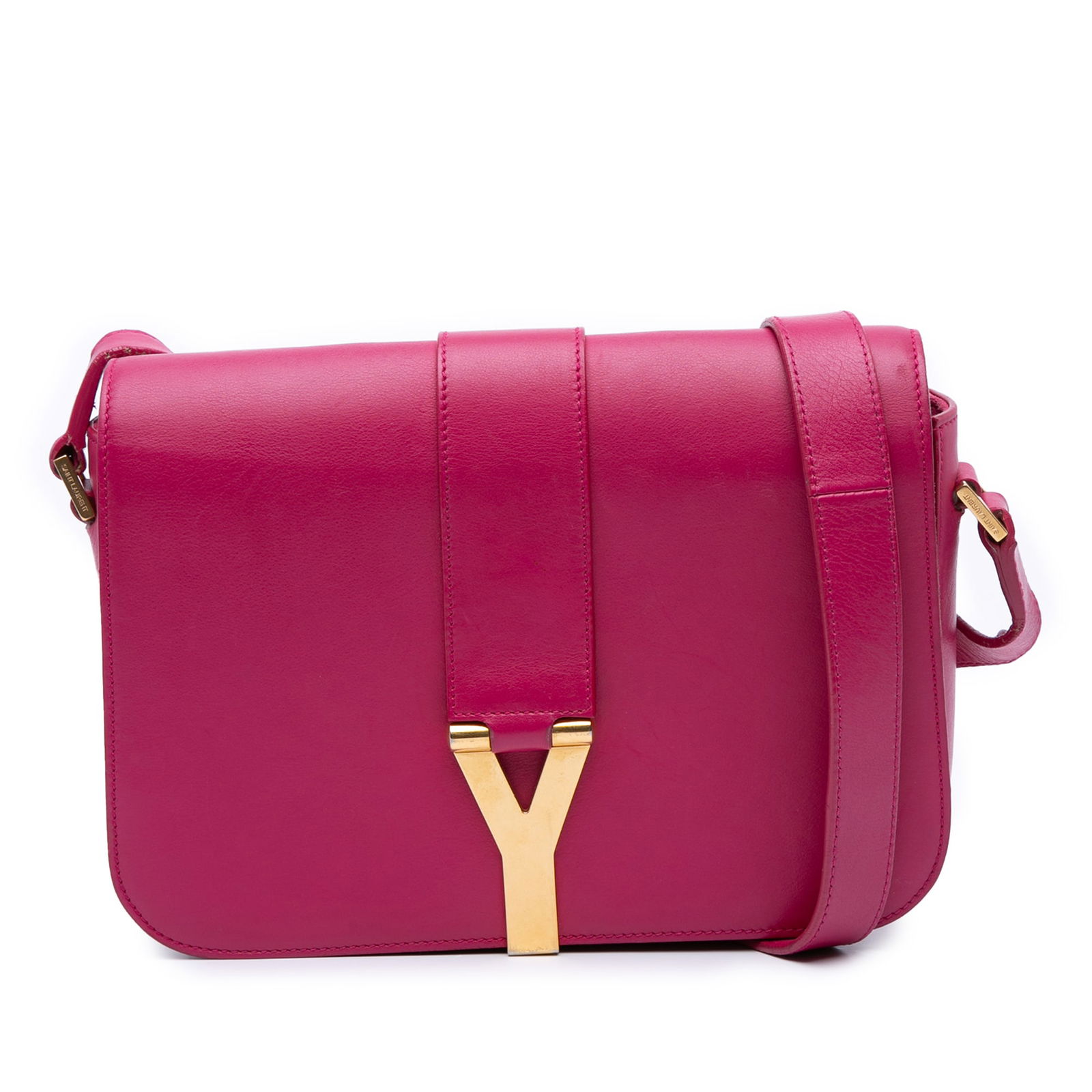 Saint Laurent Pink Leather Chyc Y Ligne Crossbody Bag: Saint Laurent Pink Leather Chyc Y Ligne Crossbody Bag Elevate your style with the Saint Laurent Leather Chyc Y Ligne Crossbody, crafted from high-quality leather in a chic pink hue. This elegant cross