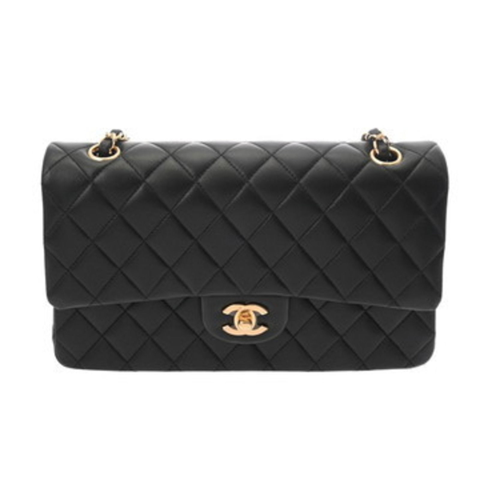 Chanel Timeless Black Leather Handbag 15cm x 25.5cm x 6.5cm: Chanel Timeless Black Leather Handbag 15cm x 25.5cm x 6.5cm This Chanel Timeless handbag is crafted from black leather and features a classic design for women. It is made in France and showcases the b