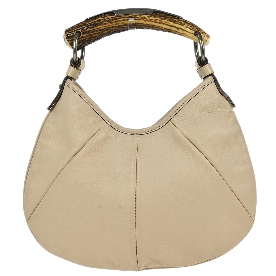 Yves Saint Laurent Beige Leather Mombasa Top Handle Handbag 104938.1705 (1 of 10)