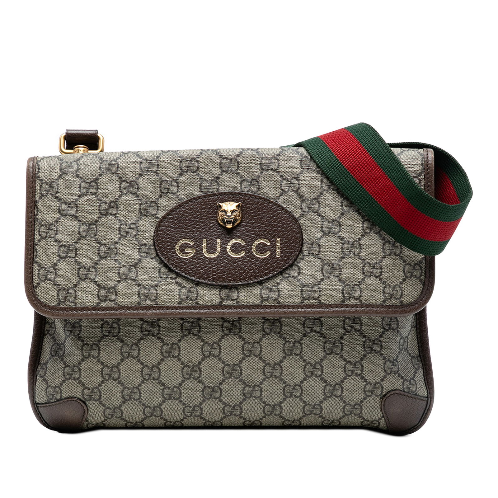 Gucci Medium GG Supreme Web Neo Vintage Messenger Bag (1 of 7)