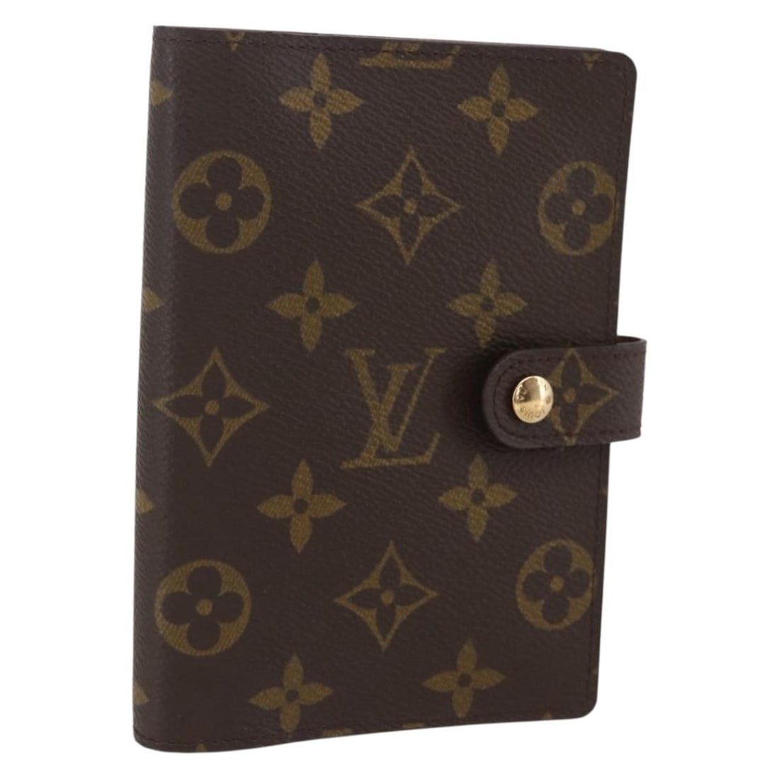 LOUIS VUITTON Monogram Agenda PM Day Planner Cover R20005 Auth: LOUIS VUITTON Monogram Agenda PM Day Planner Cover R20005 Auth This LOUIS VUITTON Monogram Agenda PM Day Planner Cover is crafted from durable Monogram Canvas, showcasing the iconic LV pattern. It mea