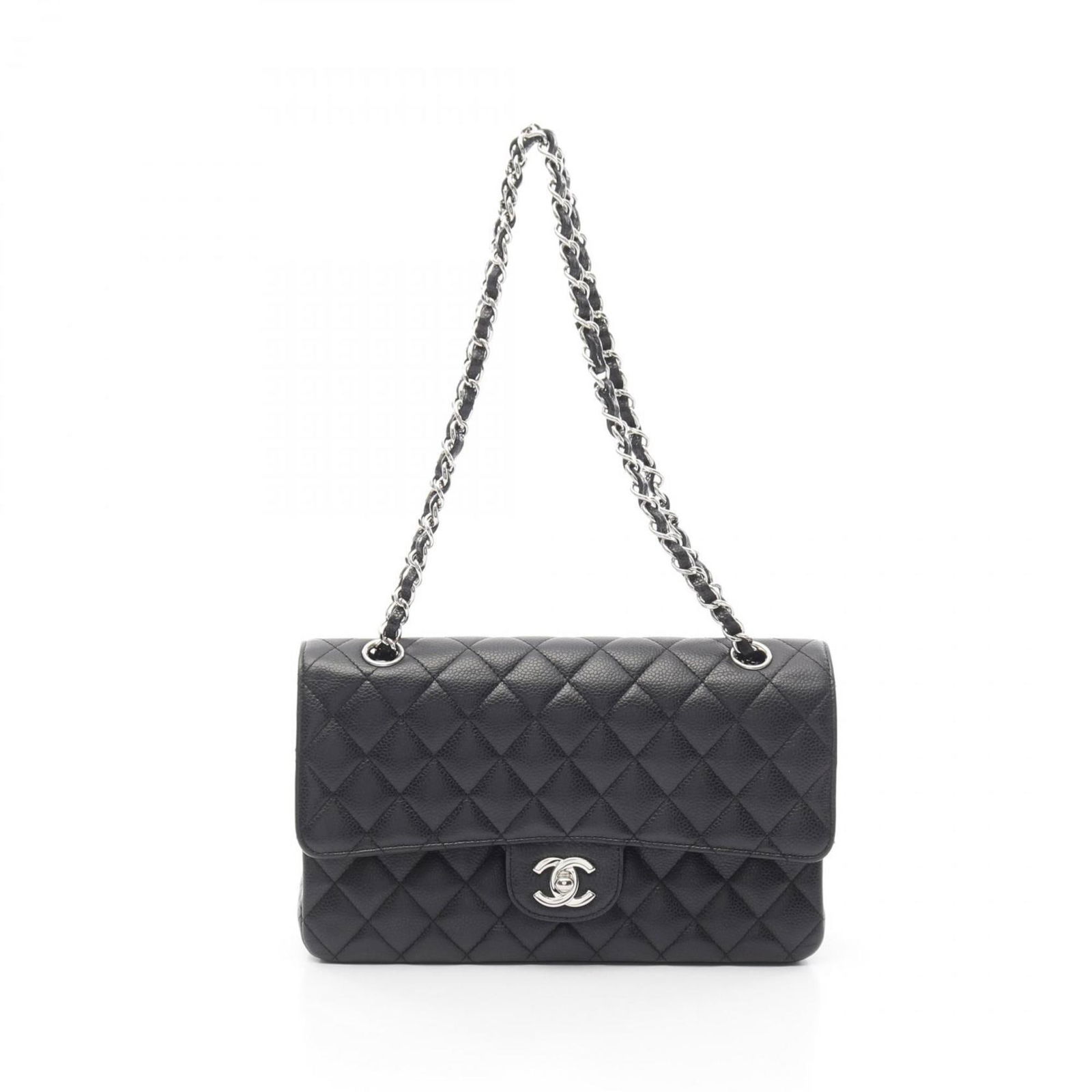 Chanel Timeless Black Leather Shoulder Bag 16cm x 25cm (1 of 1)