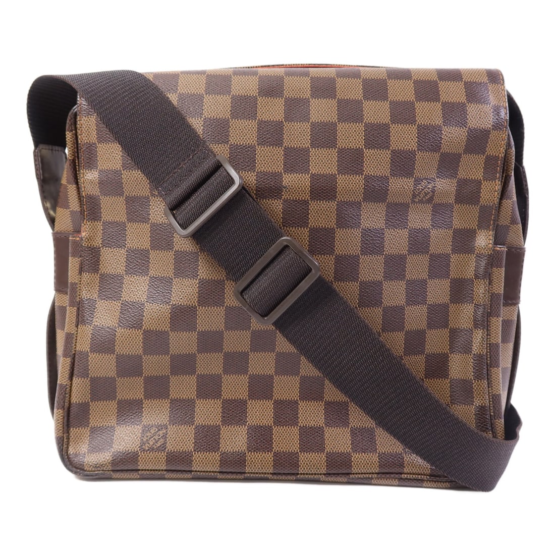 Louis Vuitton Damier Ebene Naviglio Shoulder Bag with Gold Hardware N45255 (1 of 15)