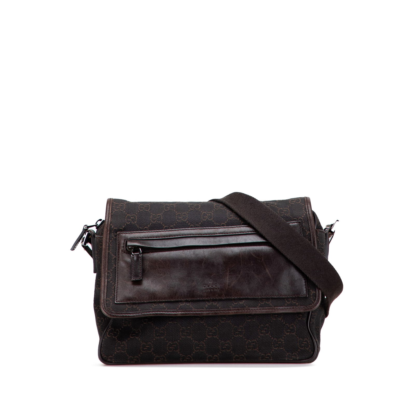 Gucci GG Canvas Crossbody Bag Brown Fabric Italy: Gucci GG Canvas Crossbody Bag Brown Fabric Italy This Gucci GG Canvas Crossbody bag combines style and practicality, featuring a durable canvas body complemented by leather trim. It includes an adjust