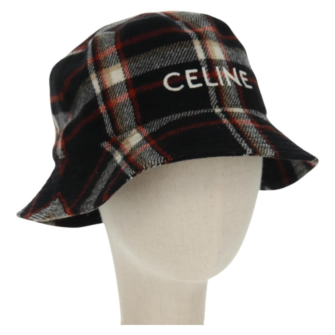 Black CELINE Polyester Bucket Hat Made in France (1 of 16)