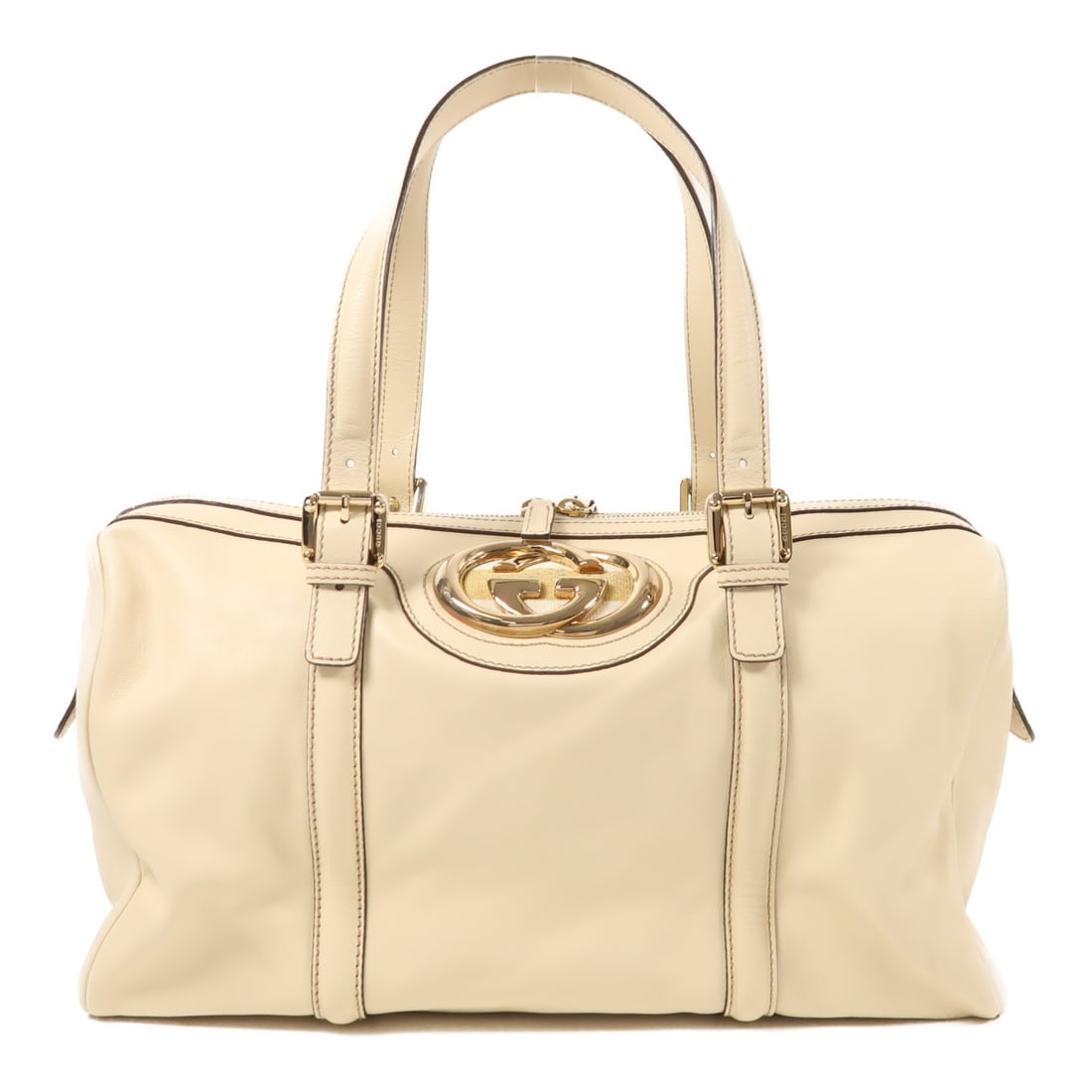 GUCCI GG Shoulder Bag Calfskin Leather White GHW 170010 (1 of 14)