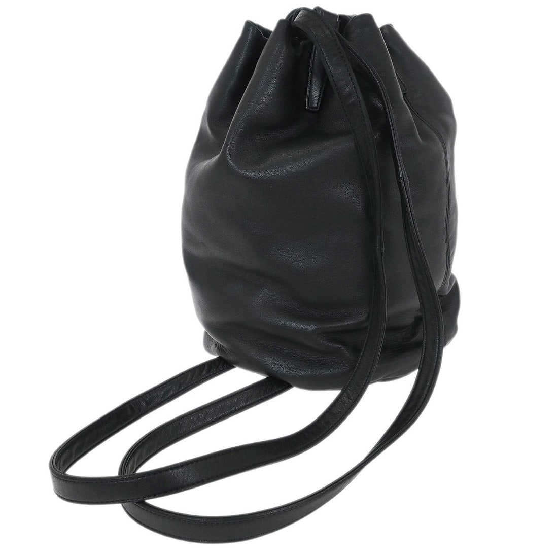 Loewe Black Lambskin Medium Drawstring Backpack L10 - 2