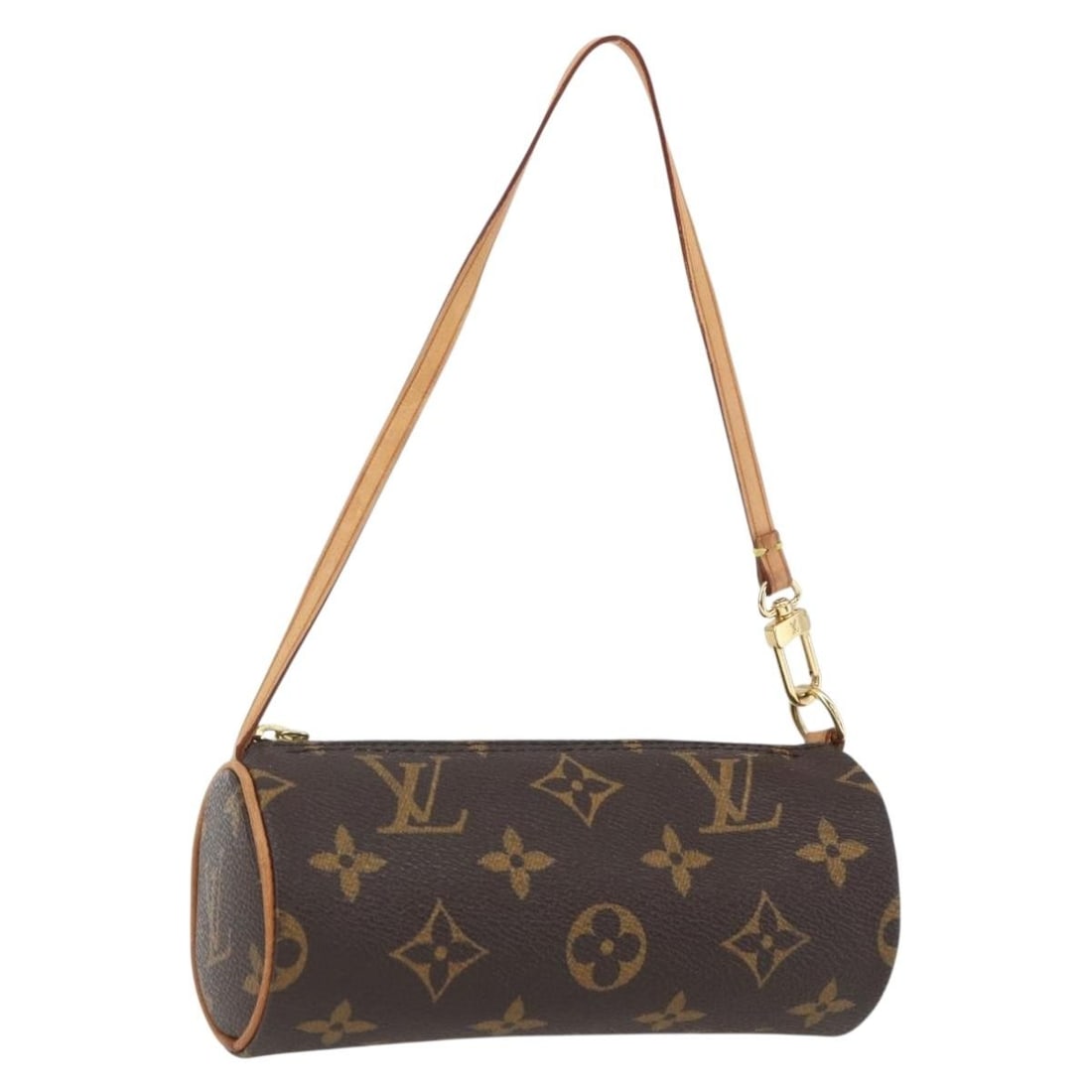 Monogram Canvas Papillon Pouch by Louis Vuitton France: Monogram Canvas Papillon Pouch by Louis Vuitton France This Louis Vuitton Monogram Papillon Pouch features the brand's iconic monogram canvas exterior and a classic monogram color scheme. Crafted in F