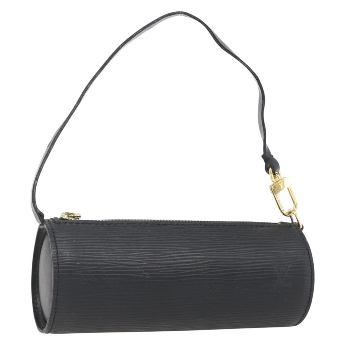 Louis Vuitton Black Epi Leather Soufflot Pouch France: Louis Vuitton Black Epi Leather Soufflot Pouch France This Louis Vuitton Epi Soufflot pouch is crafted from durable Epi leather in classic black. Made in France, it features a compact design with appr