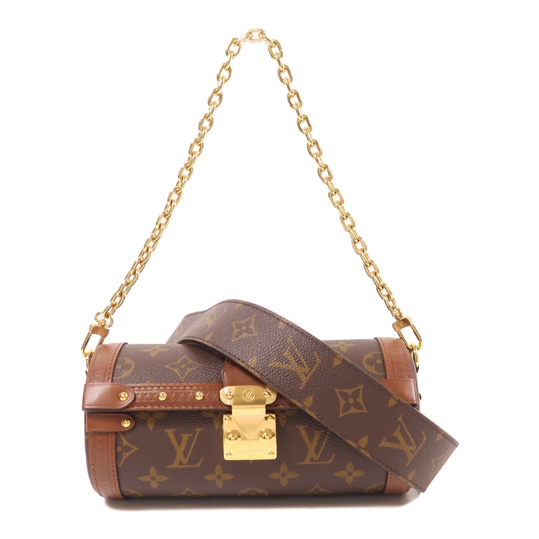 LOUIS VUITTON Papillon 2 Way Shoulder Bag M57835 Brown PVC Canvas: LOUIS VUITTON Papillon 2 Way Shoulder Bag M57835 Brown PVC Canvas This exquisite Louis Vuitton Papillon Trunk 2 Way Shoulder Bag is a stunning accessory that combines elegance with functionality. Craf
