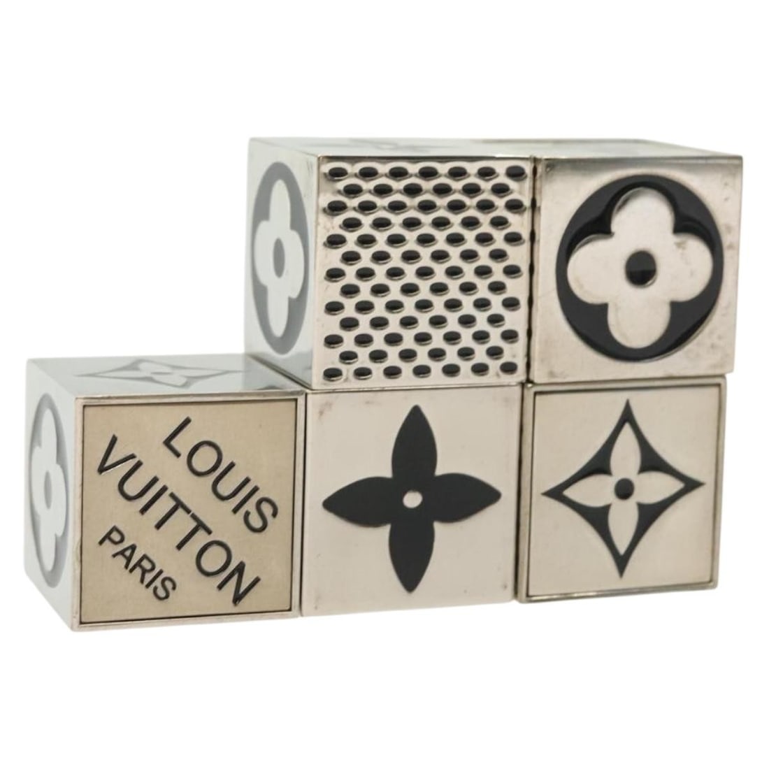 Louis Vuitton Monogram Gamecube Silver Metal Paperweight M99454 (1 of 6)