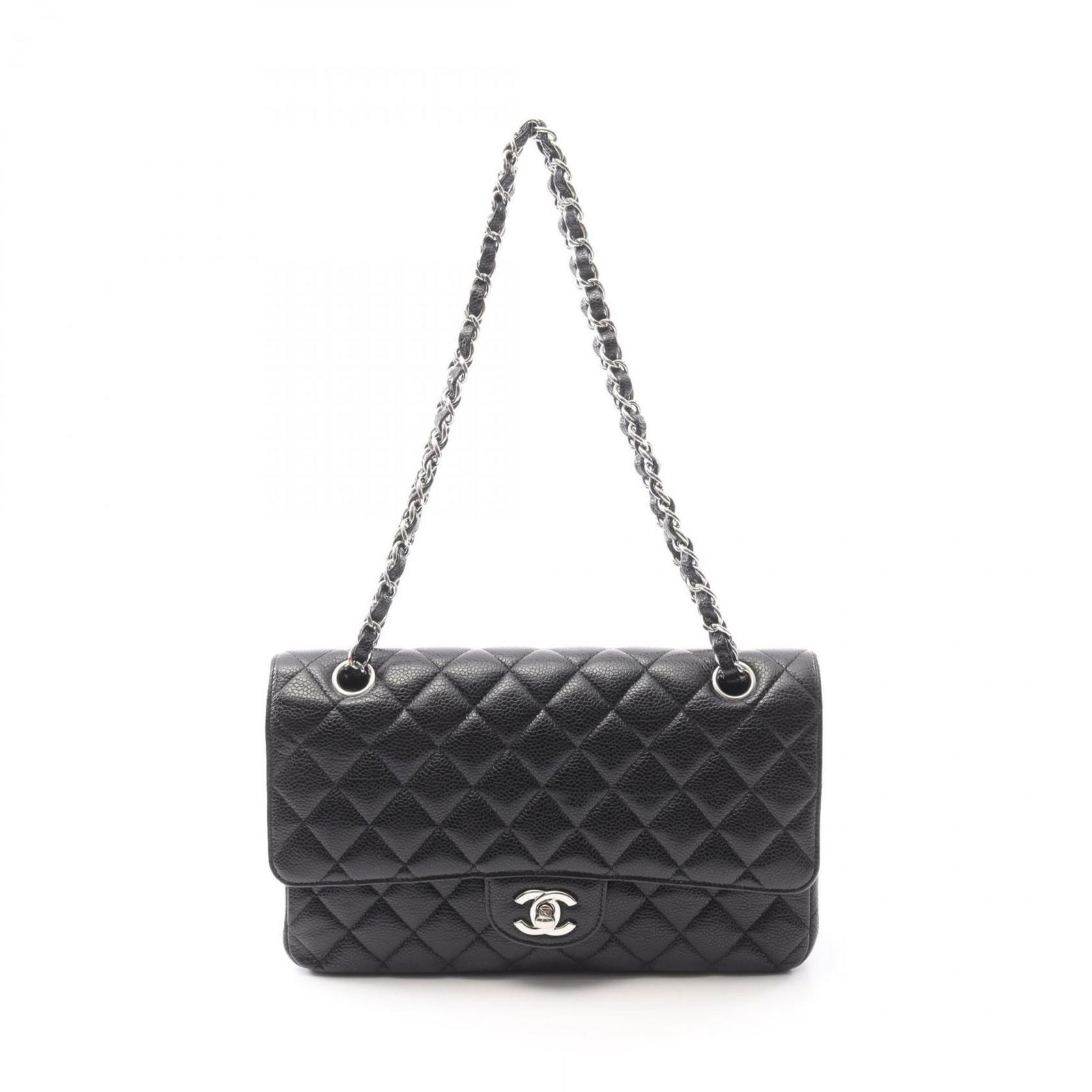 Black Leather Chanel Timeless Shoulder Bag 15cm x 25.5cm: Black Leather Chanel Timeless Shoulder Bag 15cm x 25.5cm This Chanel Timeless handbag is crafted from black leather and features a classic design suitable for women. Made in France, it offers a sophis