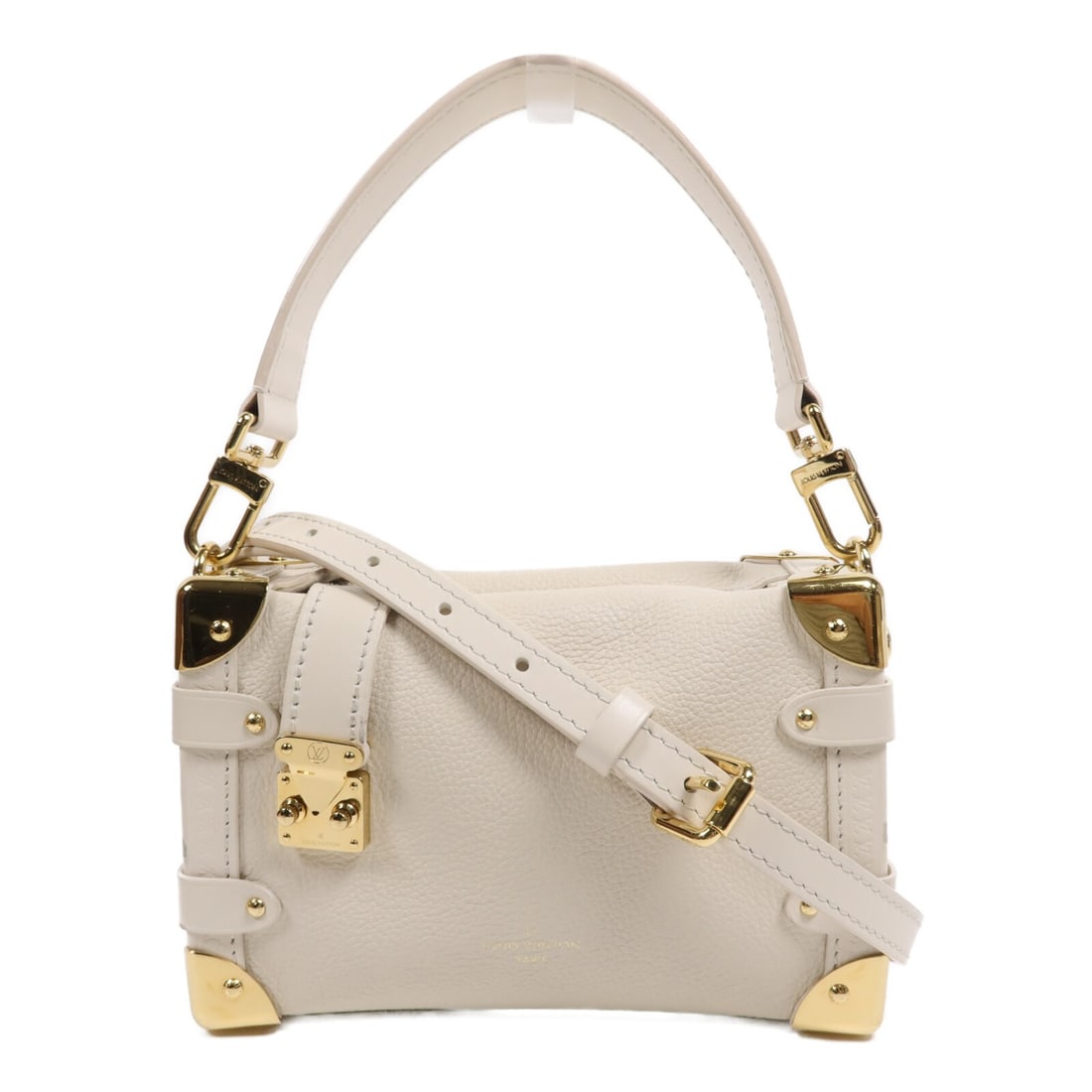 LOUIS VUITTON GHW Side Truk PM 2 Way Calfskin Shoulder Bag White (1 of 18)