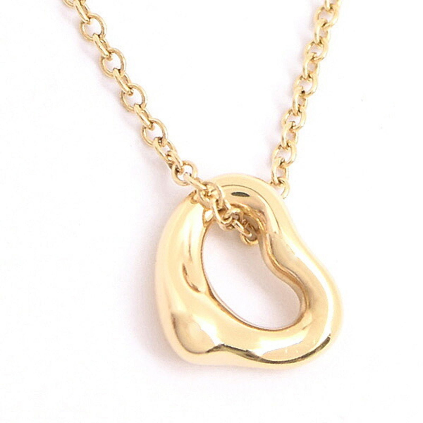 Tiffany Open Heart Pendant Necklace in Yellow Gold 40.5cm: Tiffany Open Heart Pendant Necklace in Yellow Gold 40.5cm This Tiffany & Co. Open Heart necklace is crafted from yellow gold and features an elegant heart-shaped pendant. Designed for women, the neckl