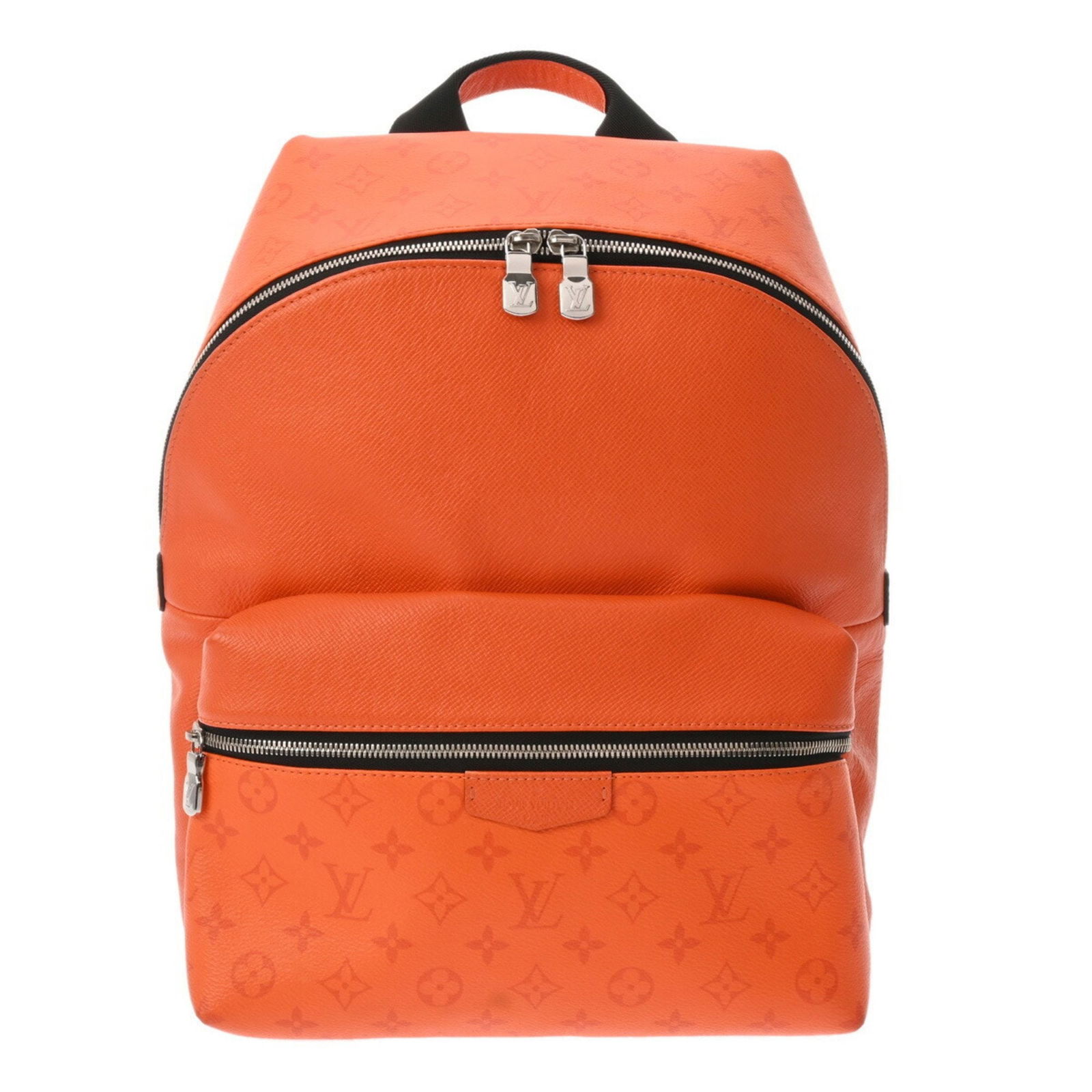 Louis Vuitton Discovery Orange Leather Bag for Men: Louis Vuitton Discovery Orange Leather Bag for Men This Louis Vuitton Discovery bag features an orange leather exterior and is designed for men. The bag is crafted in France and offers a spacious inte
