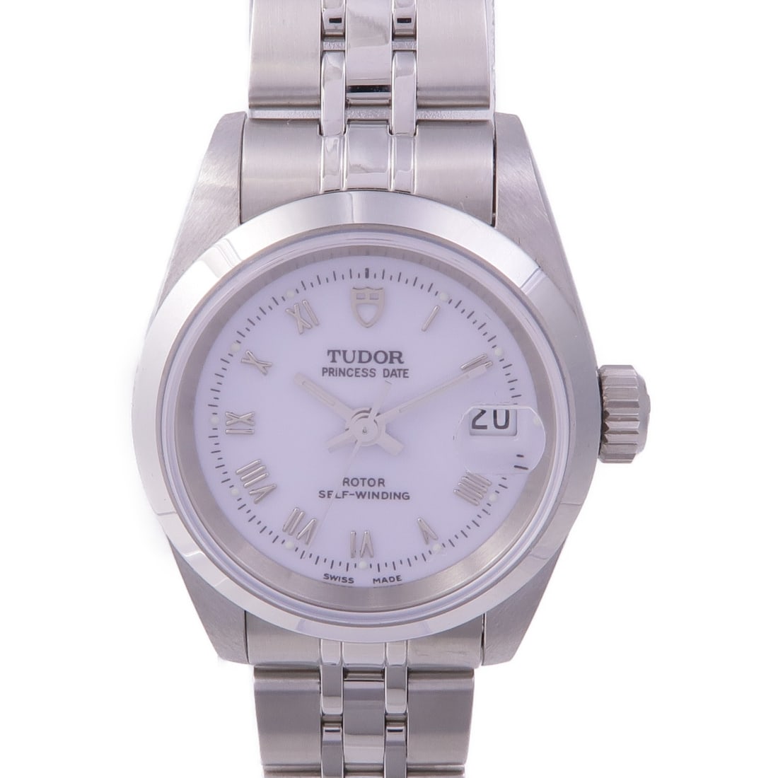 TUDOR Princess Date Automatic Stainless Steel White Dial Wristwatch: TUDOR Princess Date Automatic Stainless Steel White Dial Wristwatch Presenting the TUDOR Princess Date Automatic Watch, a stunning wristwatch designed for elegance and precision. Crafted from durable