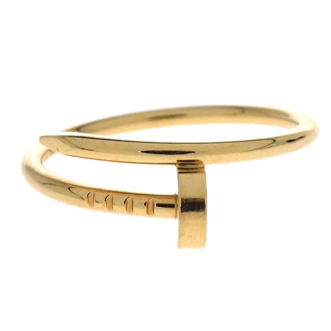 Cartier Juste Un Clou Gold Ring Size 60 Vintage 750 Jewelry (1 of 4)