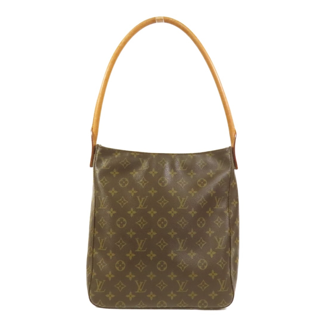 Louis Vuitton Monogram Looping GM Brown Shoulder Bag M51145: Louis Vuitton Monogram Looping GM Brown Shoulder Bag M51145 This Louis Vuitton Looping GM shoulder bag features the iconic brown monogram pattern on durable PVC coated canvas. Designed for everyday us