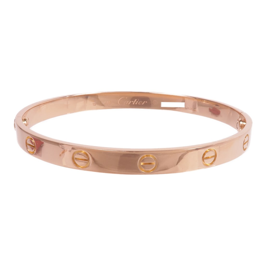 18K Pink Gold Cartier Love Bracelet Size 19 from France (1 of 9)
