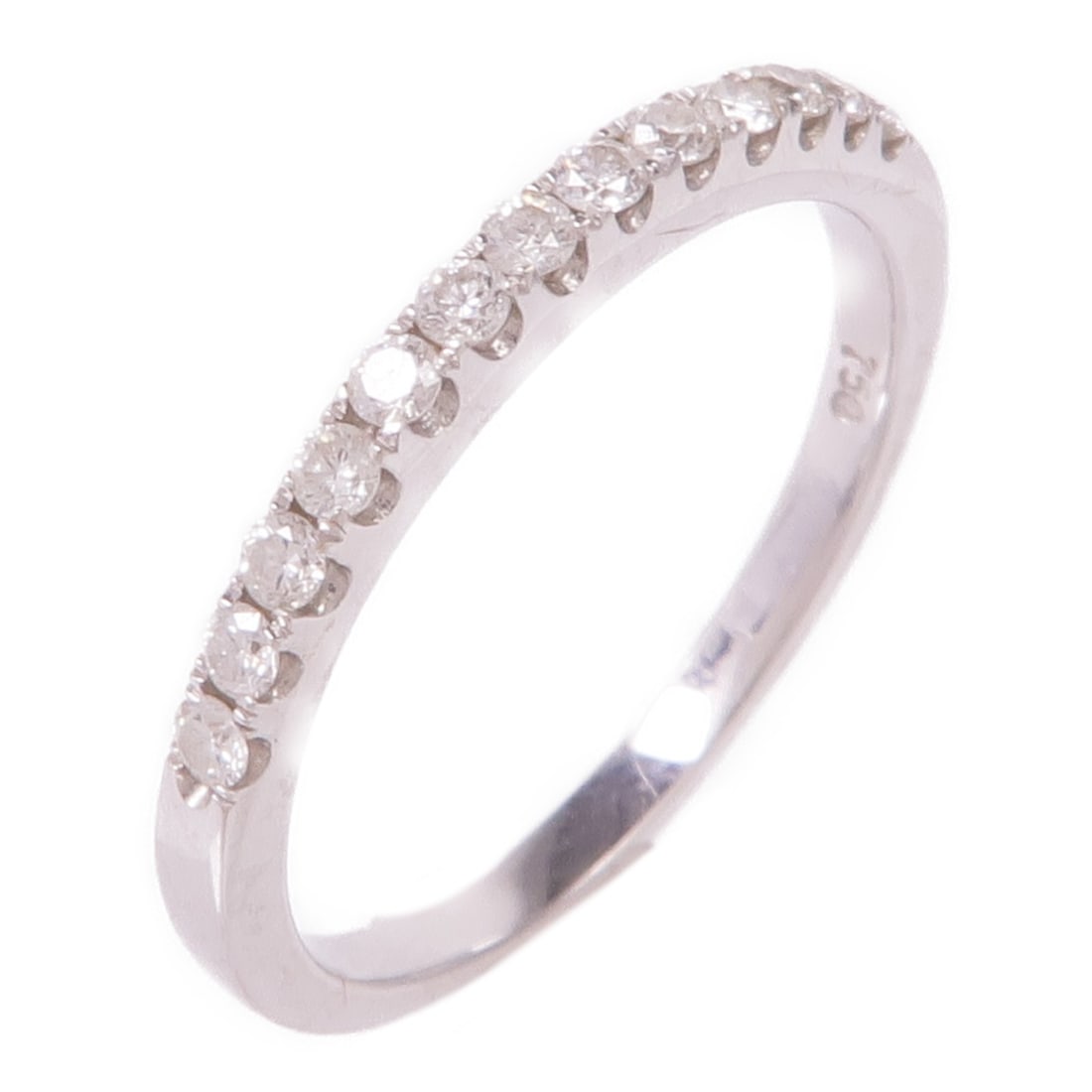 JEWELRY 18K White Gold Diamond Ring Size 5 (1 of 7)