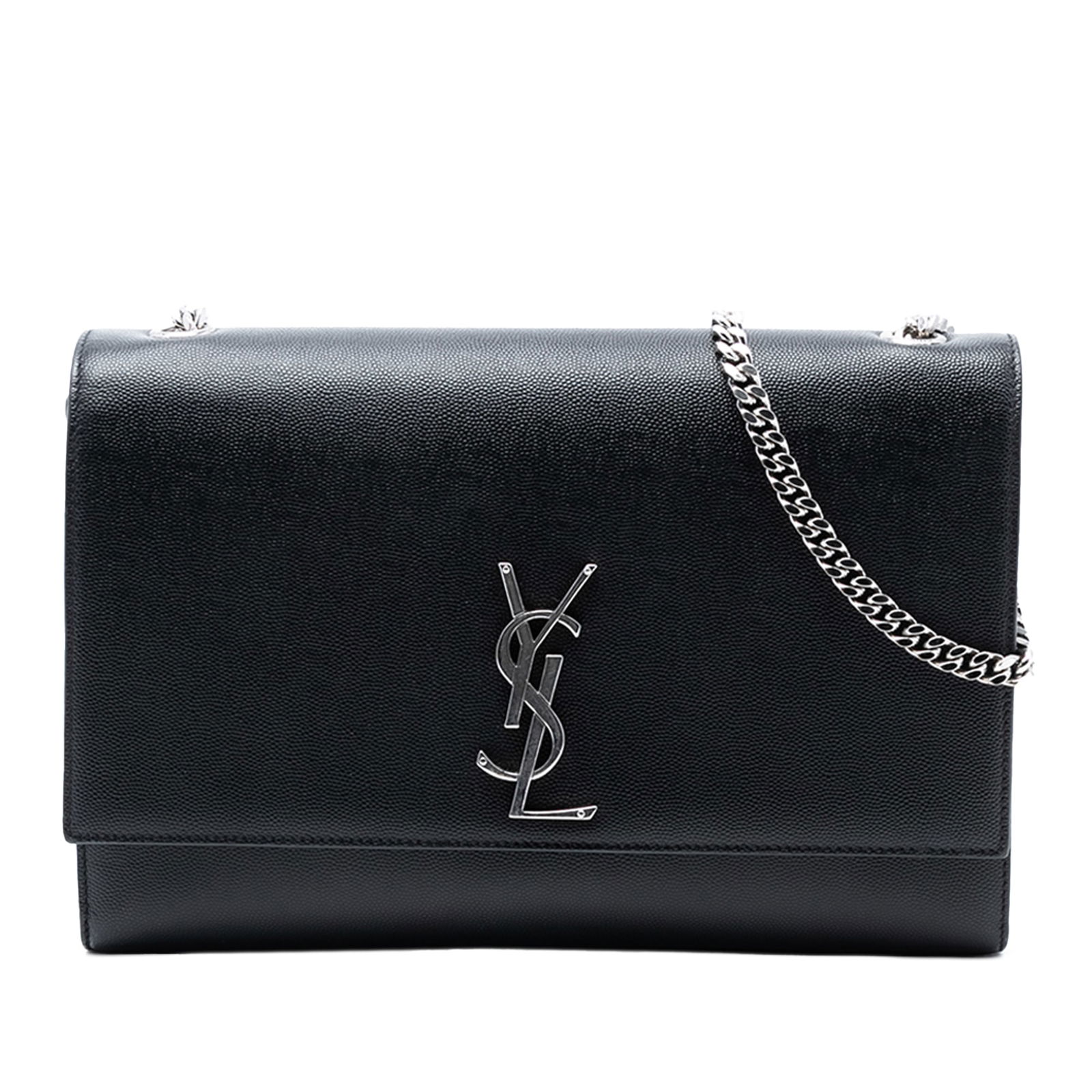 Medium Kate Black Leather Monogram Crossbody Bag by Saint Laurent (1 of 7)
