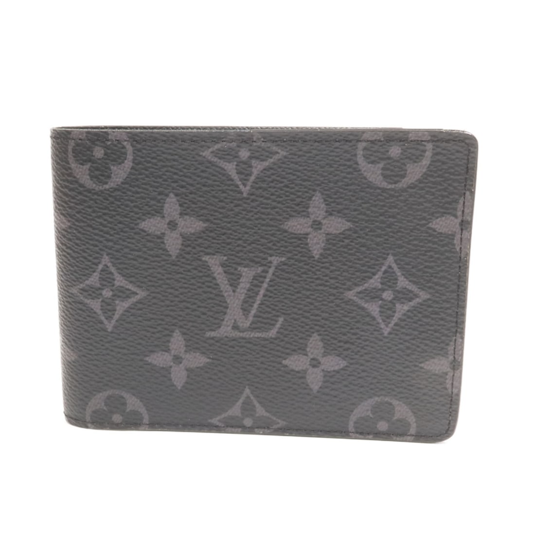 Louis Vuitton Monogram Eclipse Multiple Bi-fold Wallet M61695 Black Gray (1 of 11)