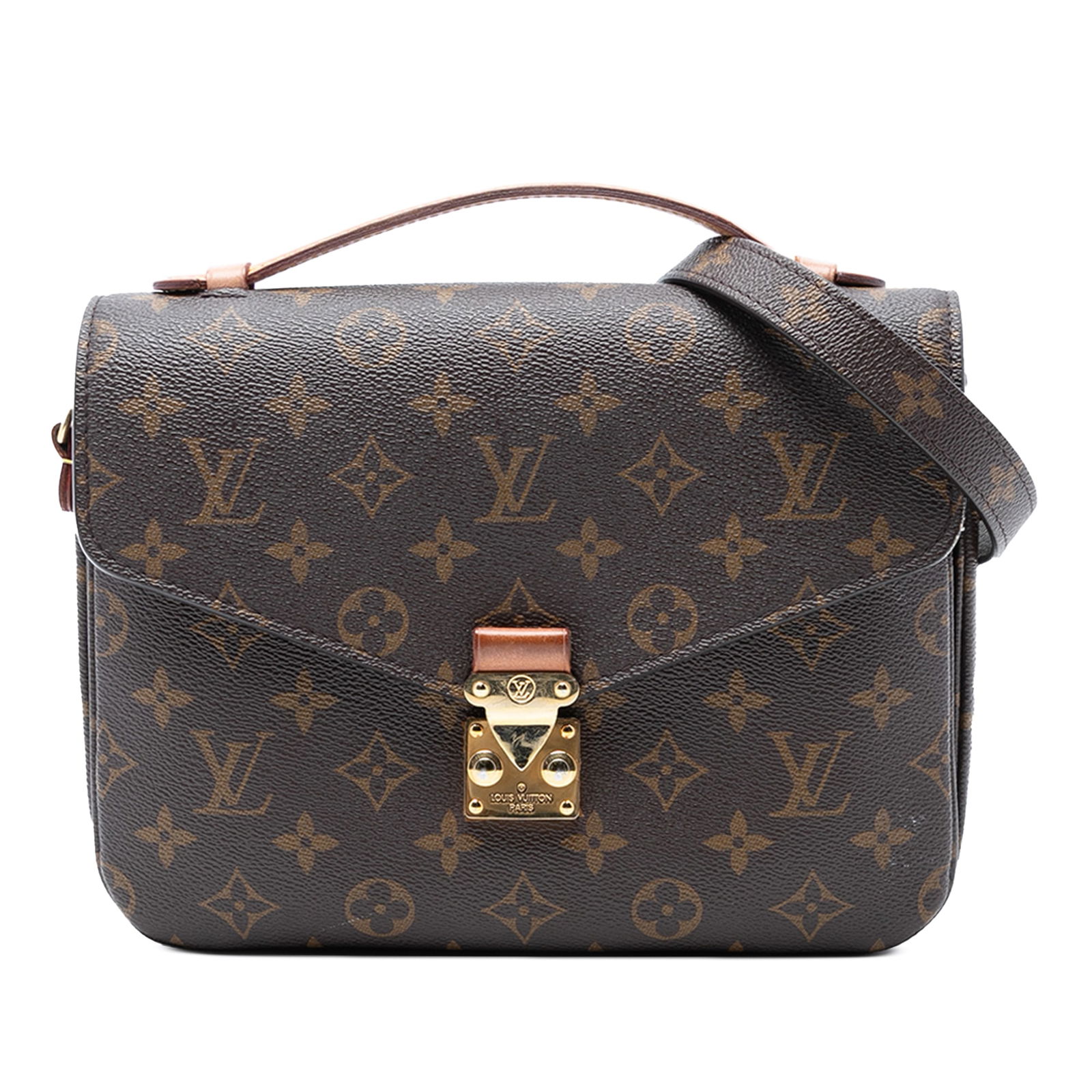 Louis Vuitton Monogram Pochette Metis Bag with Vachetta Handle (1 of 7)
