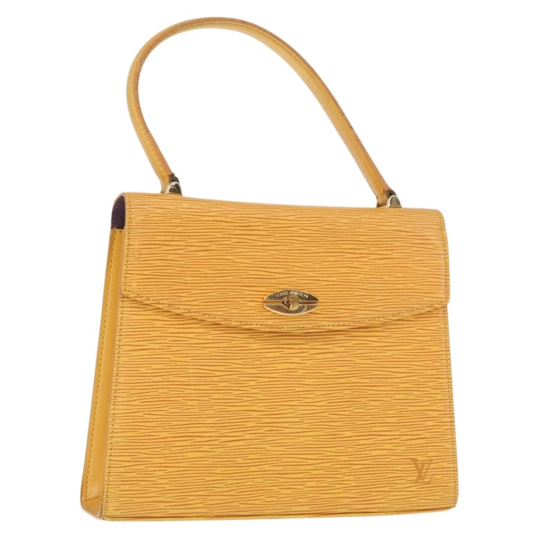 Louis Vuitton Malesherbes Epi Leather Handbag in Tassili Yellow M52379: Louis Vuitton Malesherbes Epi Leather Handbag in Tassili Yellow M52379 This Louis Vuitton Malesherbes handbag is crafted from Epi leather in Tassili Yellow. It features a structured silhouette with a